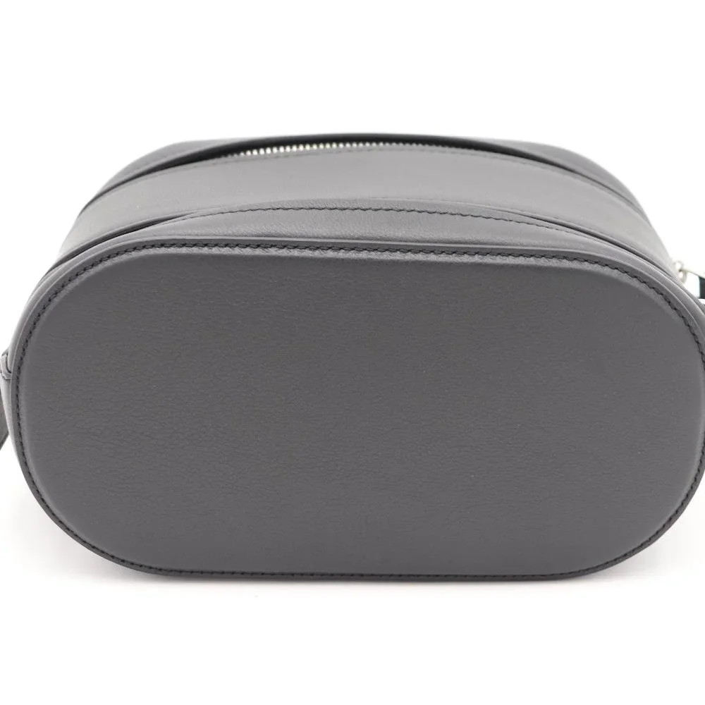 NWT Salvatore Ferragamo Men's Black Leather Double Gancio Dopp Kit Toiletry Bag - Picture 5 of 7